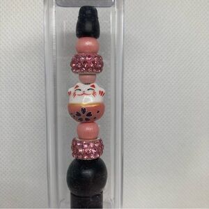 Hand Beaded Pen w/Display Box and Two Ink Refills